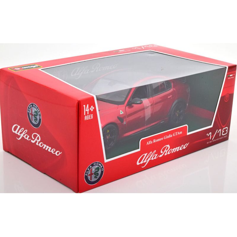 Bburago 1/18 Alfa Romeo Giulia GTAm - Rosso piros
